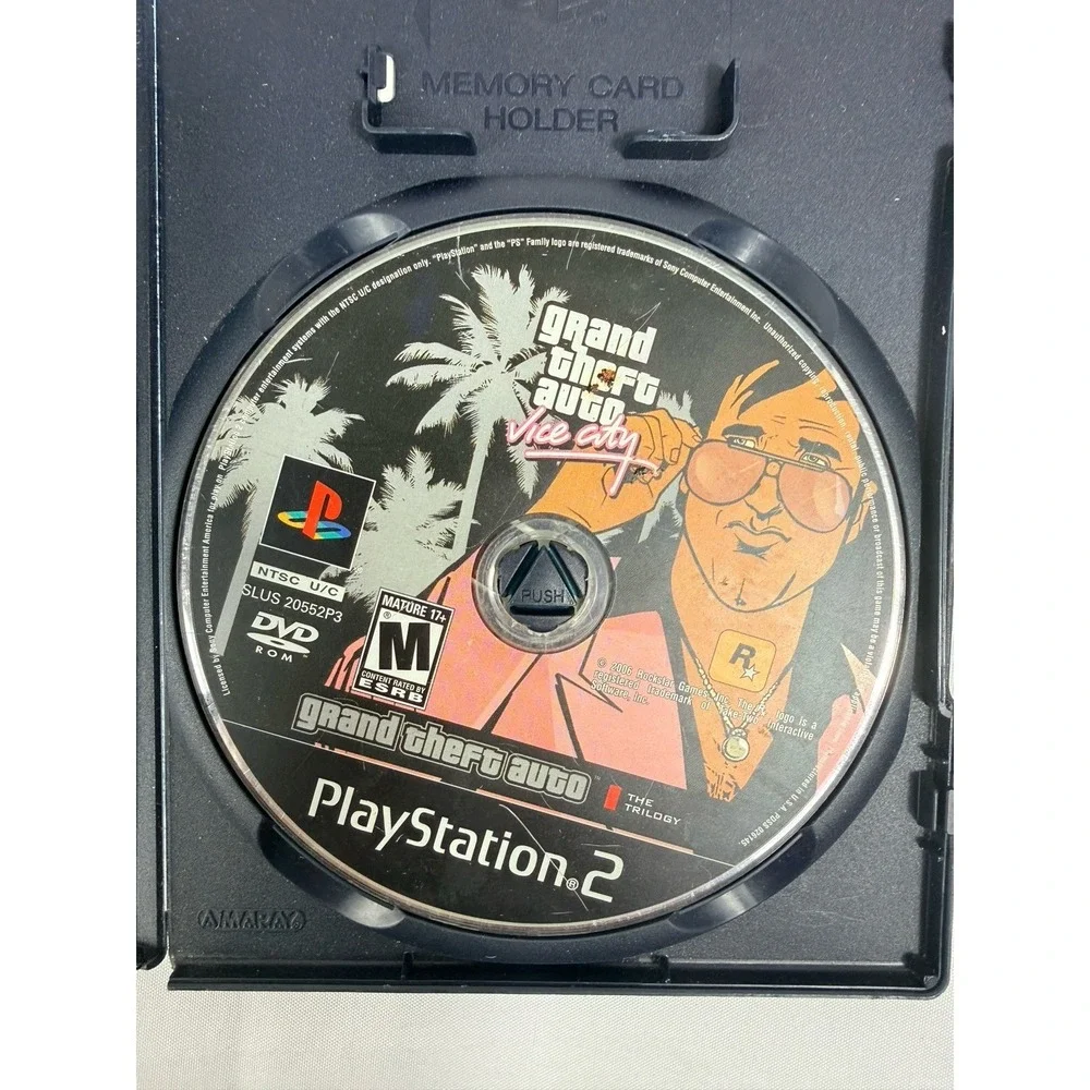 Grand Theft Auto Vice City Sony PlayStation 2 PS2 Trilogy Disc SLUS-20552P3